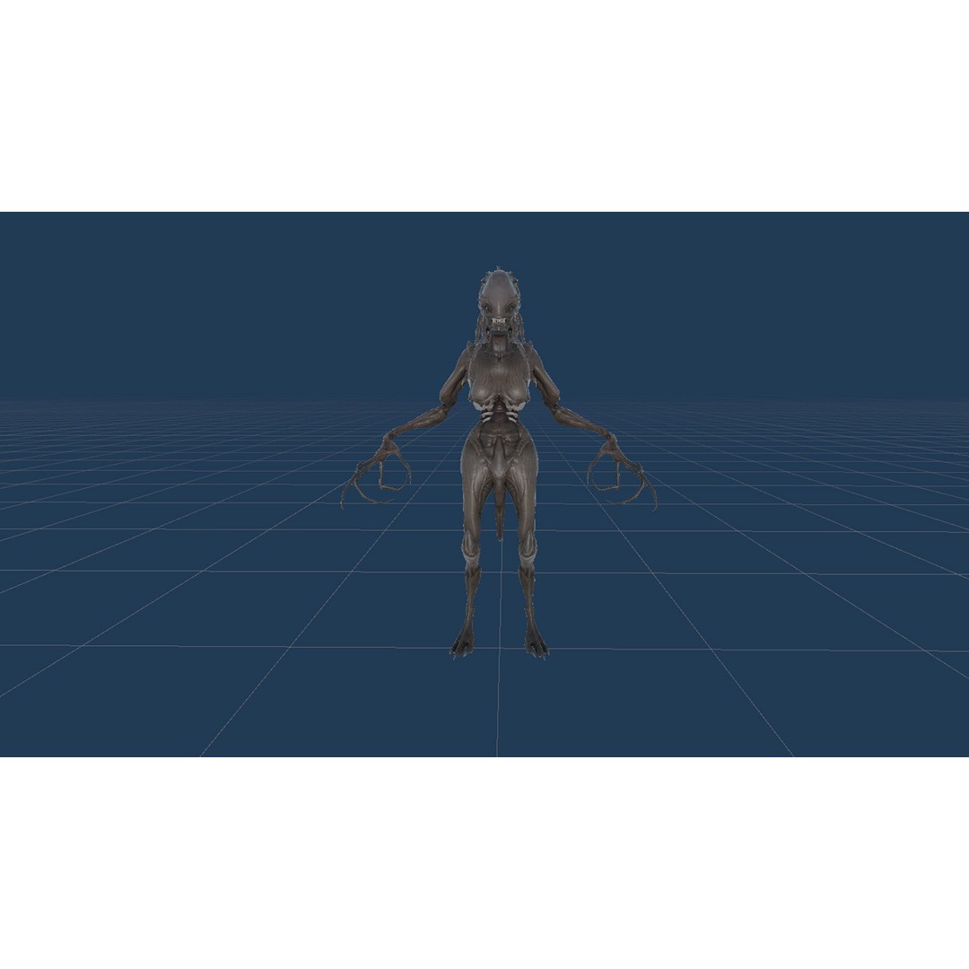 Monster 8 3D Model – Low Poly Rigged Character for Games - View 28