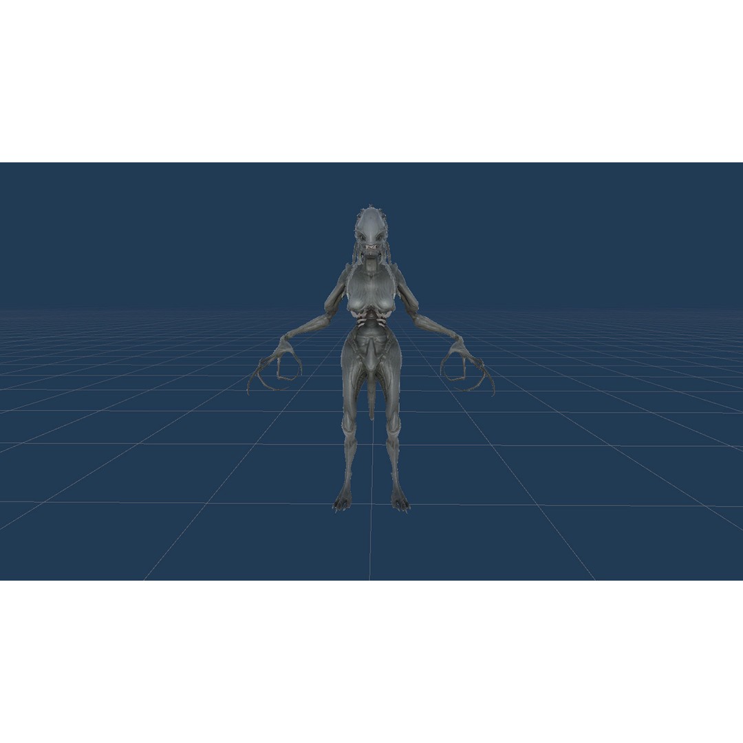Monster 8 3D Model – Low Poly Rigged Character for Games - View 29