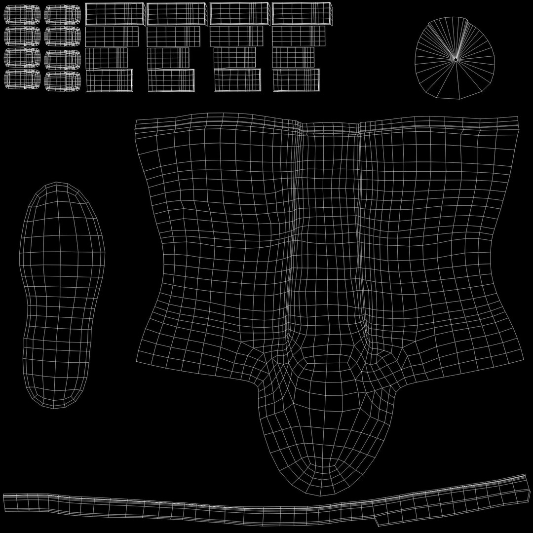 Male Black Leather Futuristic Dystopian Rider Outfit 3D Model – Low Poly Game Asset, FBX - View 13