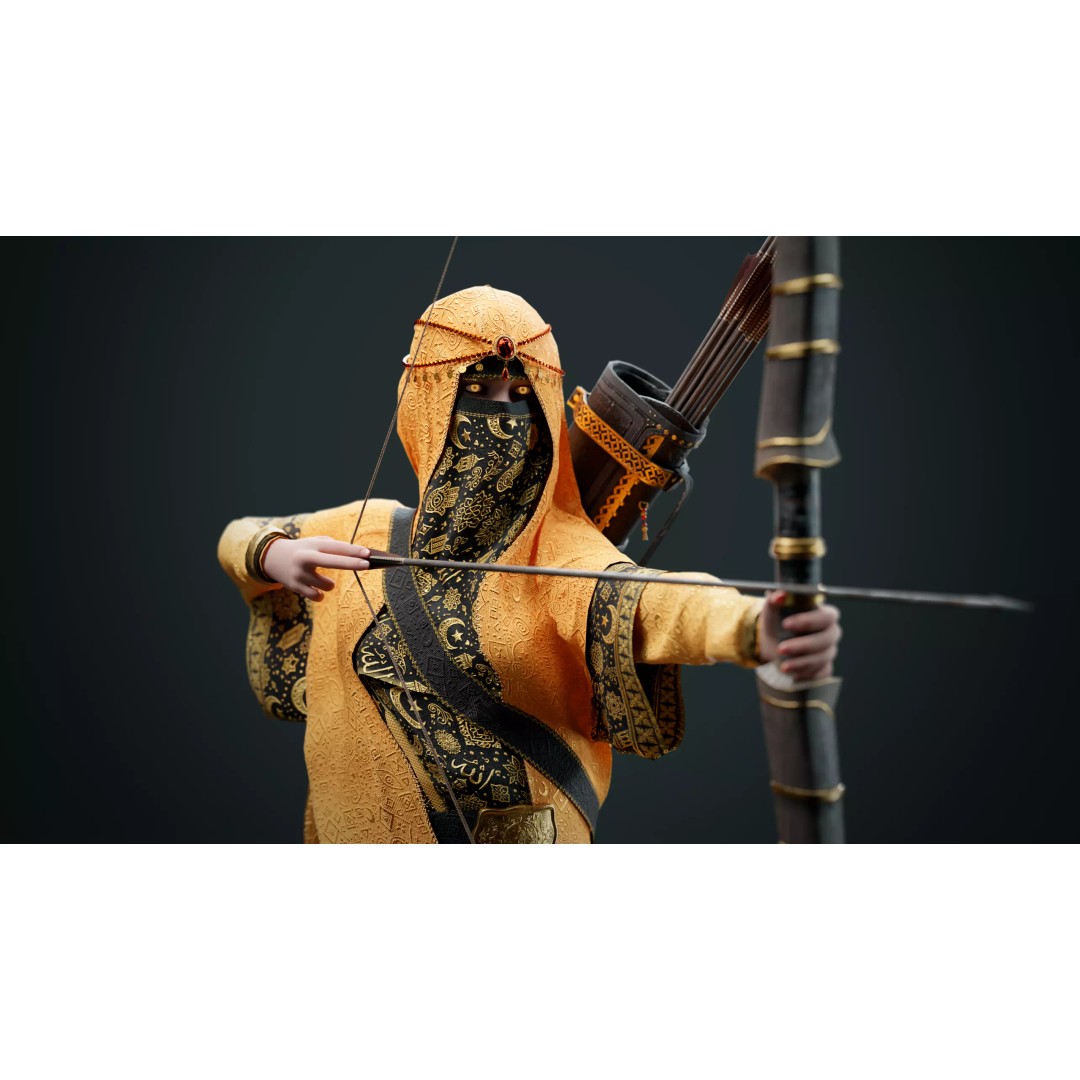 Snake Archer Girl 3D Model – Low Poly Animated Character, FBX - View 5
