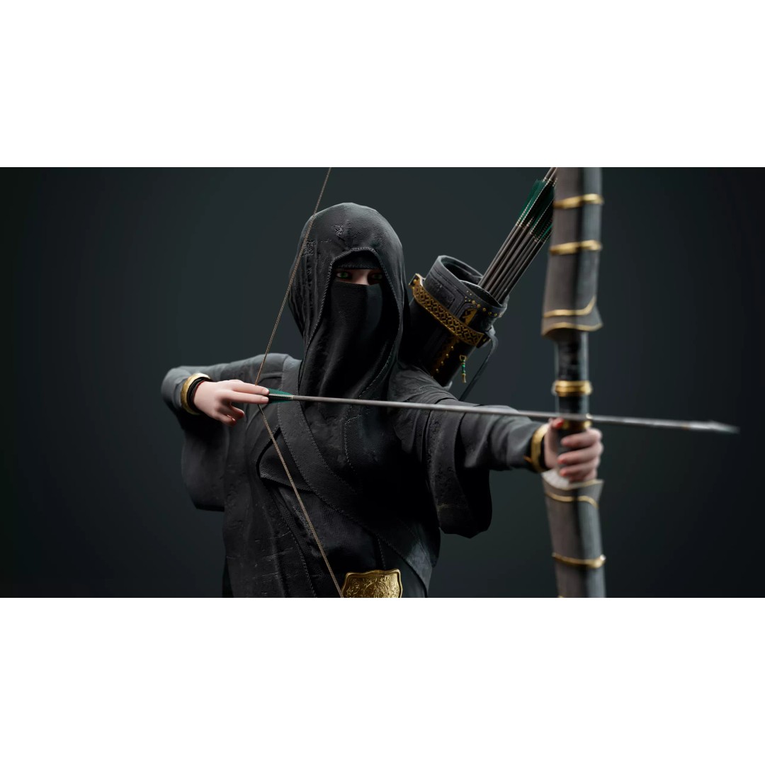 Snake Archer Girl 3D Model – Low Poly Animated Character, FBX - View 9