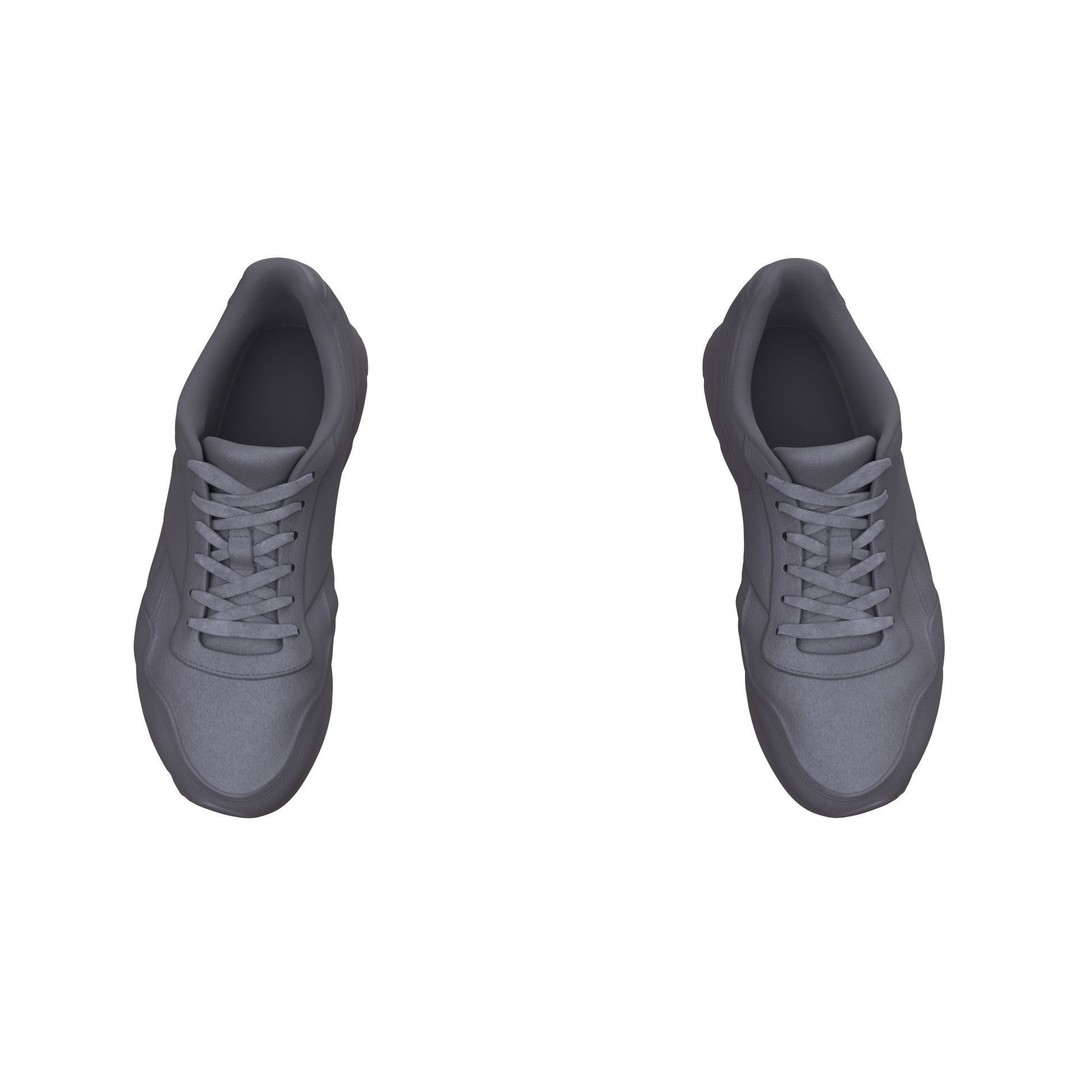 Shoes 3D Model – Low Poly Rigged Footwear for Games, FBX, Blender - View 10