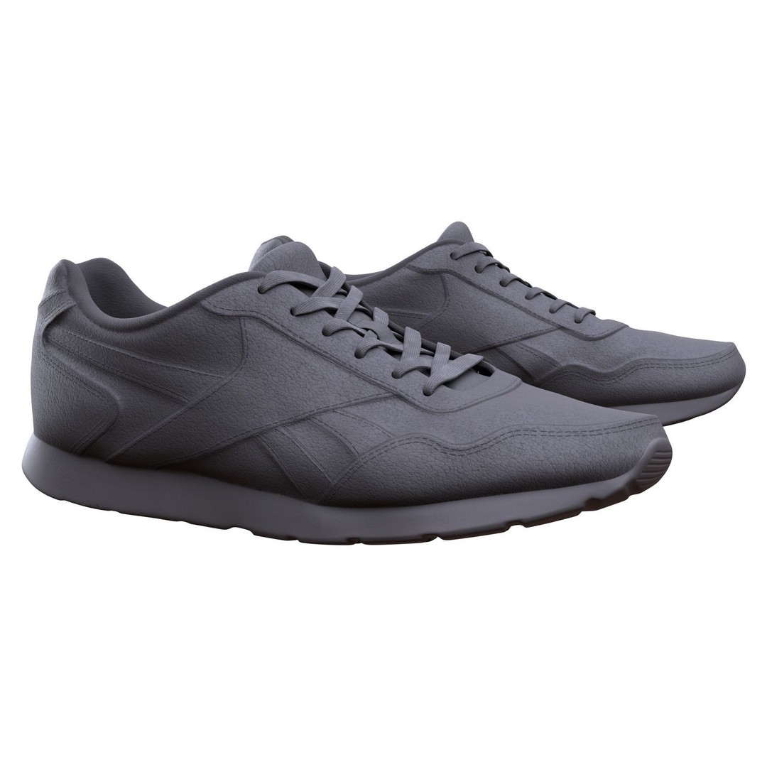 Shoes 3D Model – Low Poly Rigged Footwear for Games, FBX, Blender - View 5