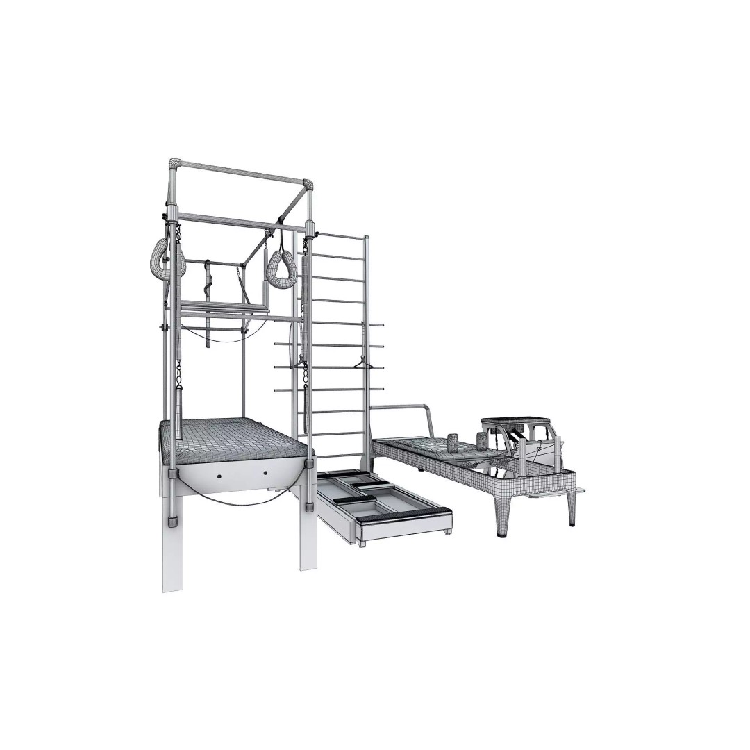Pilates Equipment 3D Model – High-Quality Gym Asset, FBX & OBJ - View 19