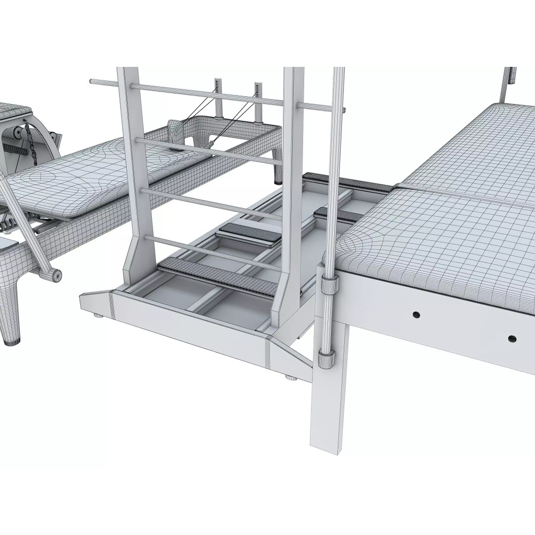 Pilates Equipment 3D Model – High-Quality Gym Asset, FBX & OBJ - View 23