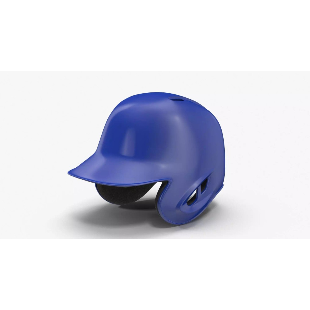 Baseball Helmet 3D Model – Low Poly Generic Design, FBX, PBR Textures - View 2
