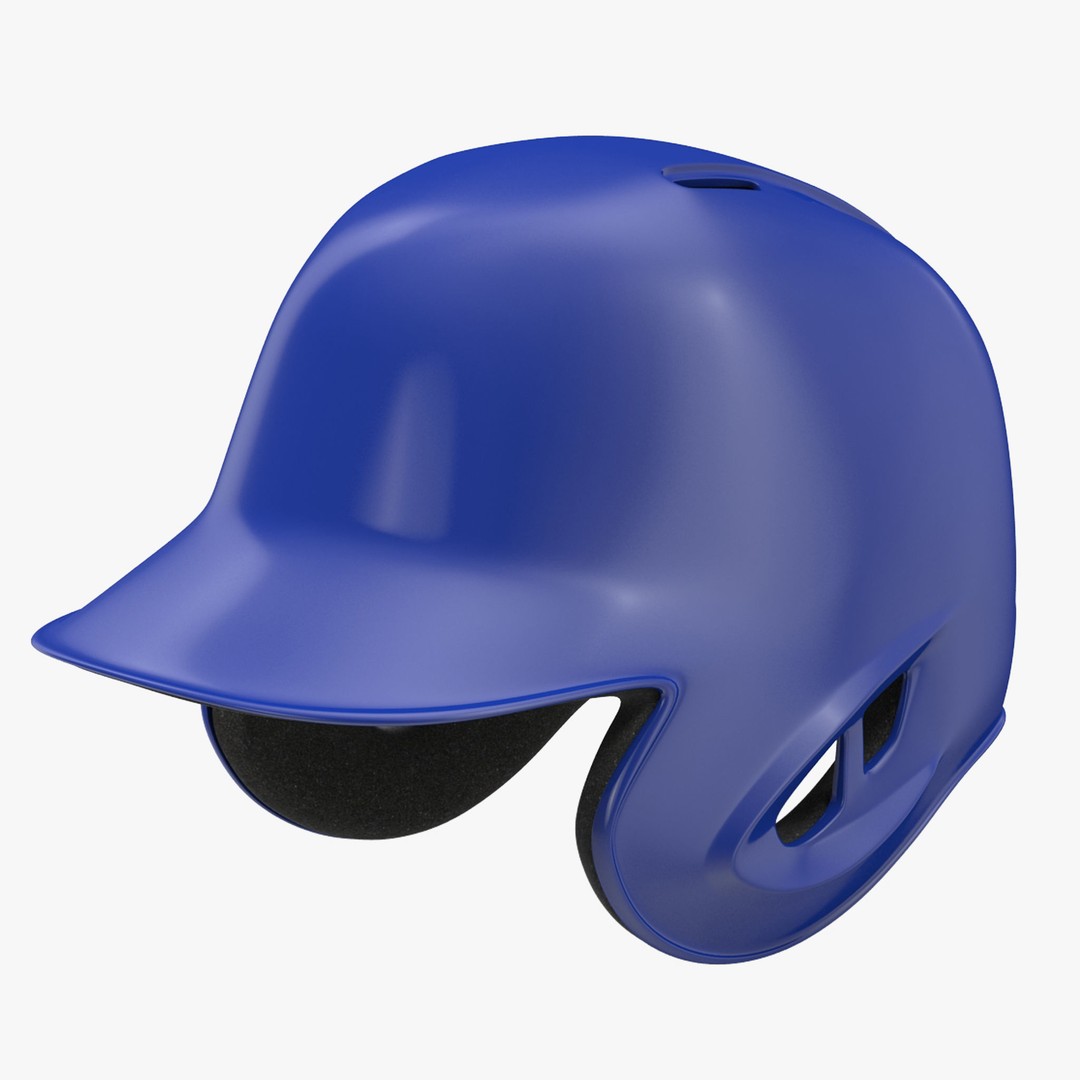 Baseball Helmet 3D Model – Low Poly Generic Design, FBX, PBR Textures - View 20