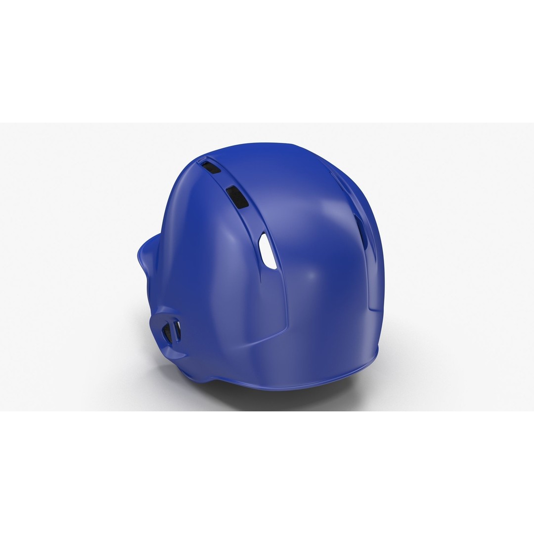 Baseball Helmet 3D Model – Low Poly Generic Design, FBX, PBR Textures - View 5