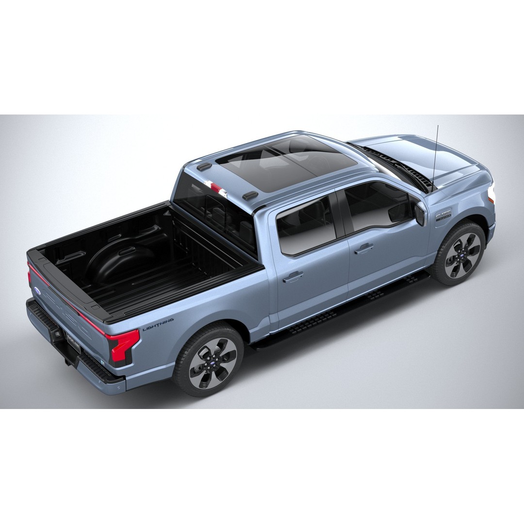 F150 Lightning 2022 3D Model – High Poly Game Asset, FBX, OBJ, 3dsmax - View 12