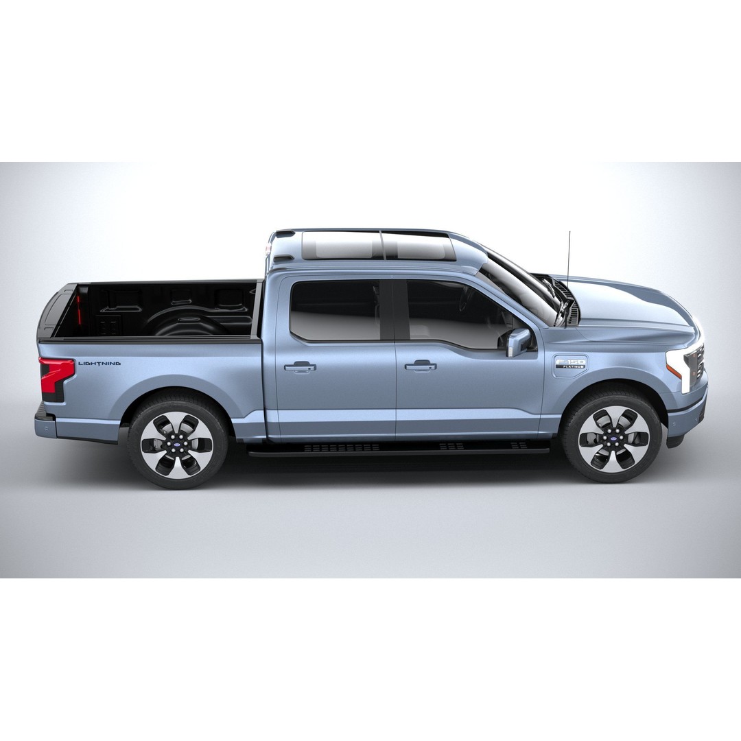 F150 Lightning 2022 3D Model – High Poly Game Asset, FBX, OBJ, 3dsmax - View 13