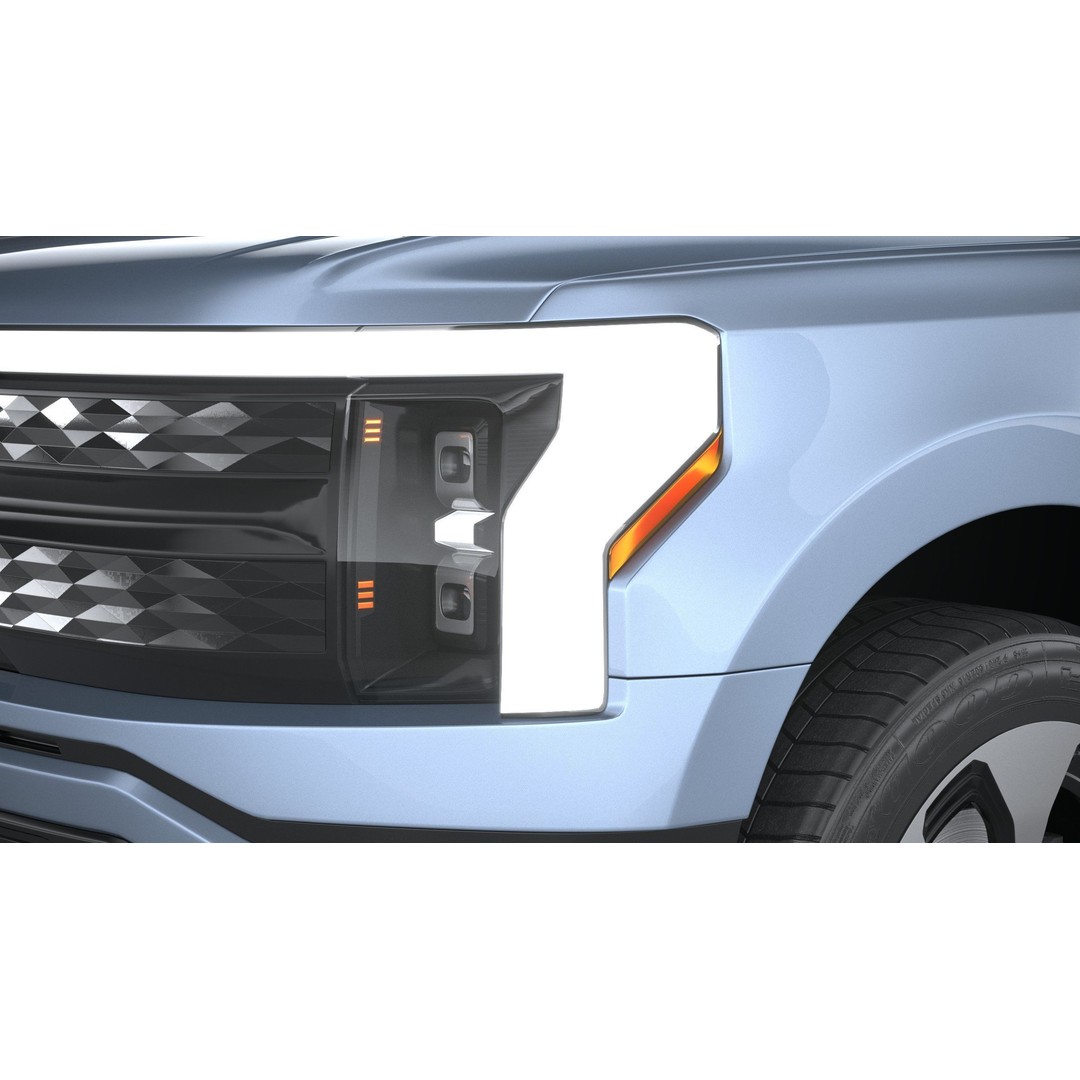 F150 Lightning 2022 3D Model – High Poly Game Asset, FBX, OBJ, 3dsmax - View 16