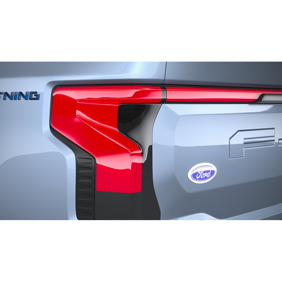 F150 Lightning 2022 3D Model – High Poly Game Asset, FBX, OBJ, 3dsmax - View 17