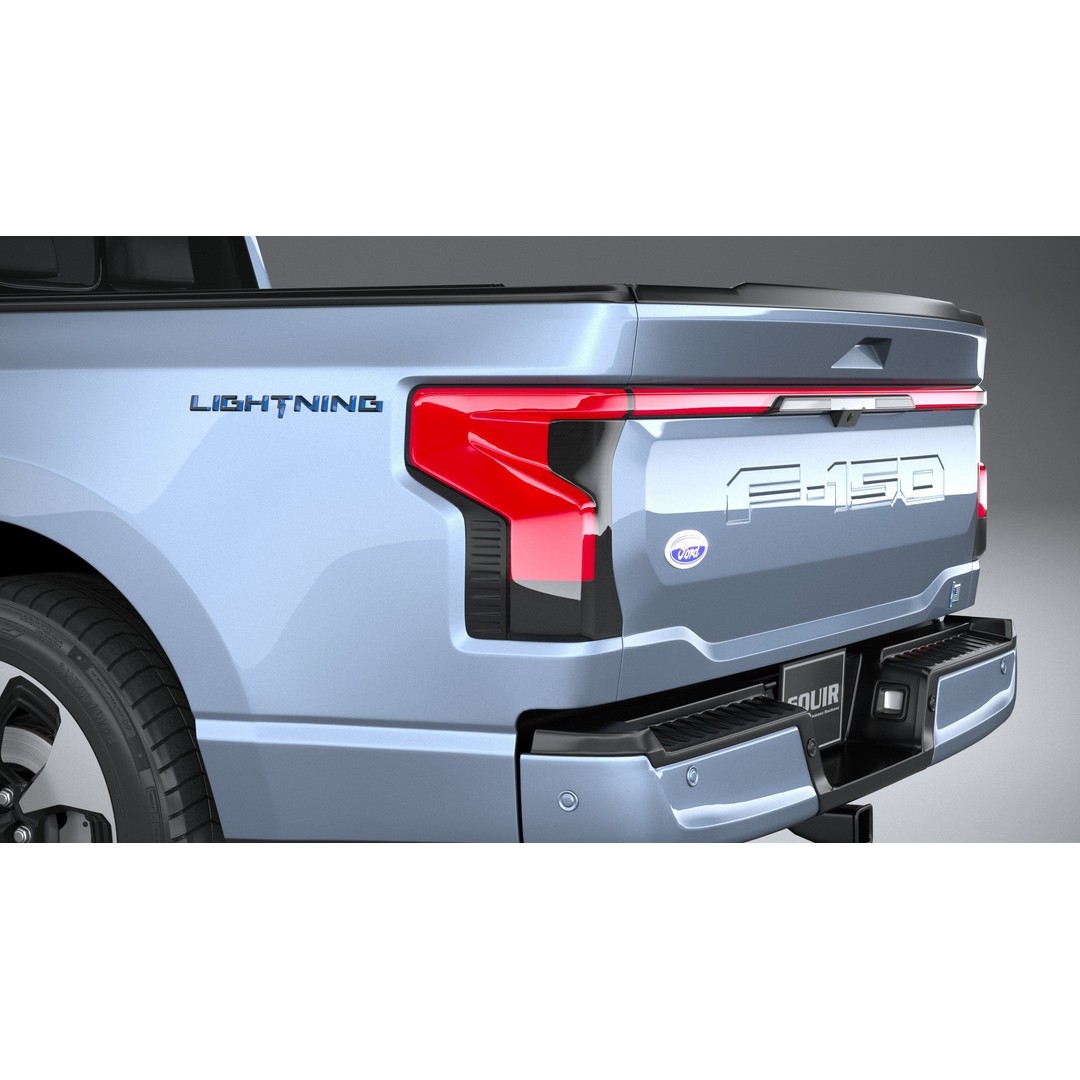 F150 Lightning 2022 3D Model – High Poly Game Asset, FBX, OBJ, 3dsmax - View 8