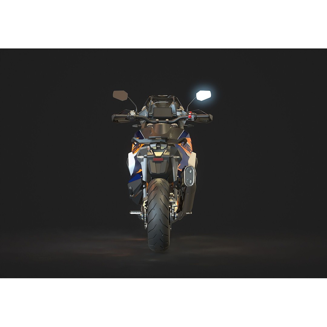 KTM 1290 Super Adventure 2021 3D Model – Detailed Base Mesh for Customization - View 7