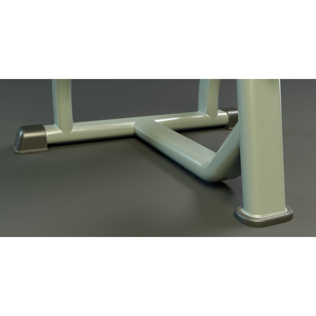 Scott Bench 3D Model – Low Poly PBR Game Asset, FBX, Blender - View 10