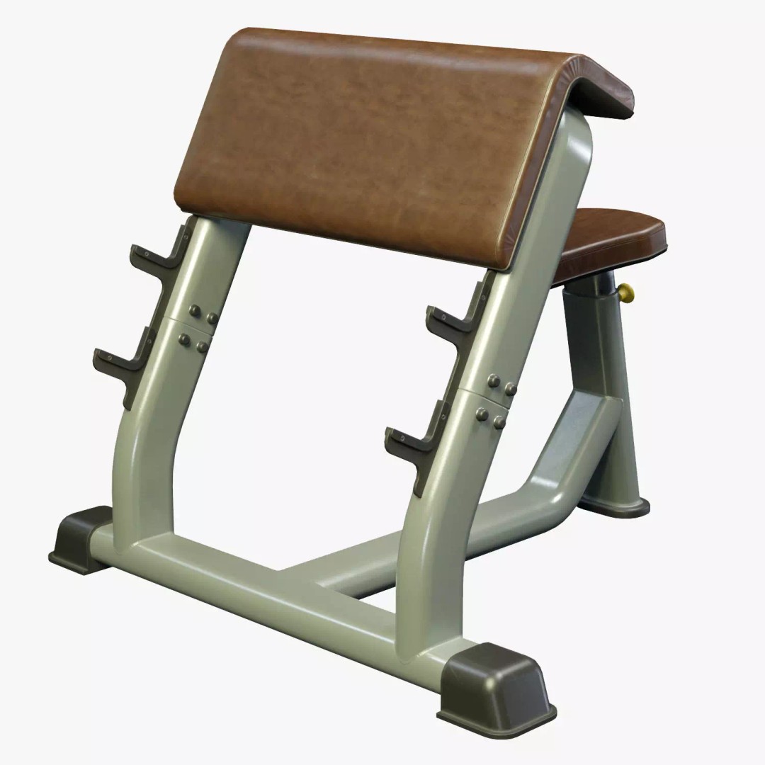 Scott Bench 3D Model – Low Poly PBR Game Asset, FBX, Blender - View 2
