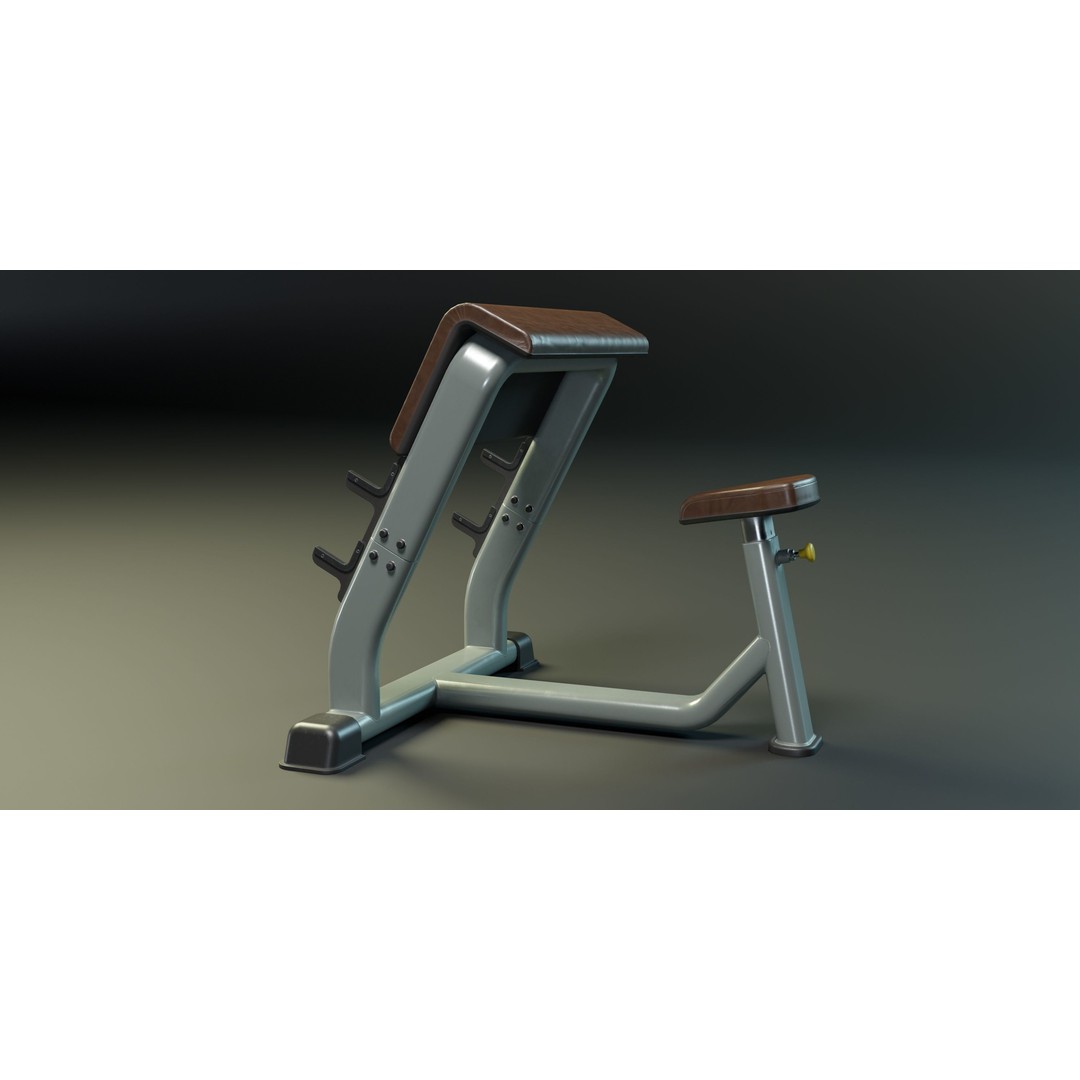Scott Bench 3D Model – Low Poly PBR Game Asset, FBX, Blender - View 5