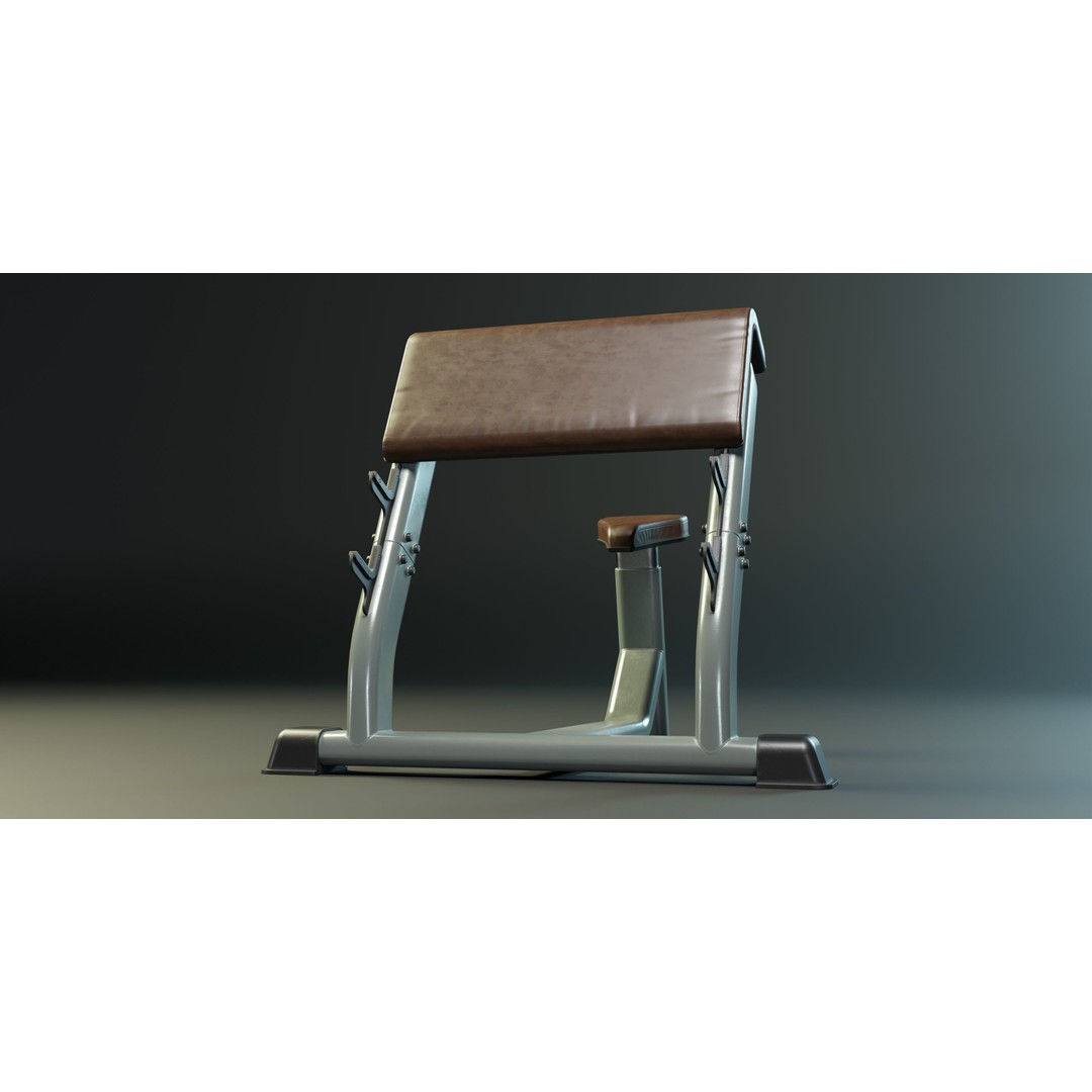 Scott Bench 3D Model – Low Poly PBR Game Asset, FBX, Blender - View 6