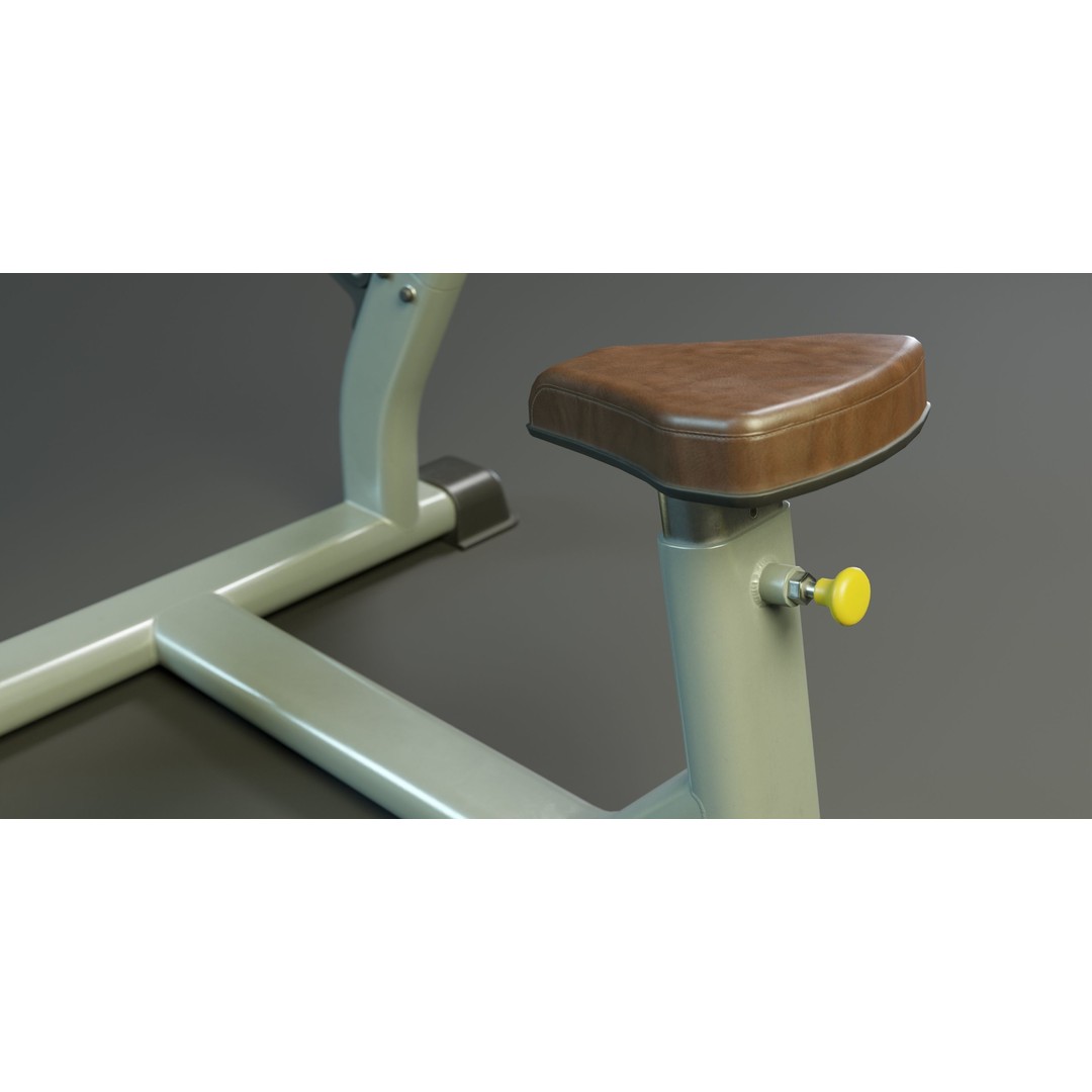 Scott Bench 3D Model – Low Poly PBR Game Asset, FBX, Blender - View 9