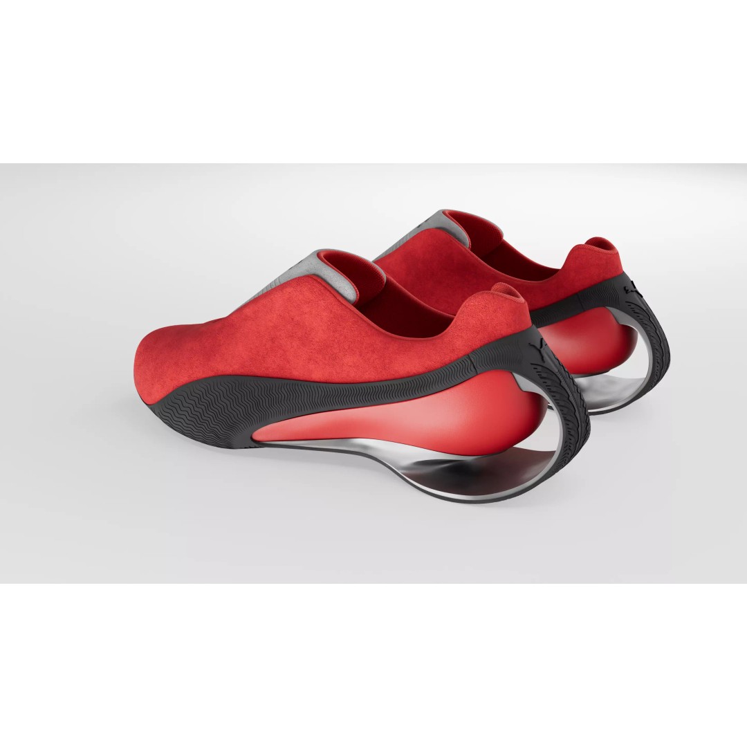 Puma Levitation Sneaker 3D Model – Low Poly Game Asset, FBX - View 14
