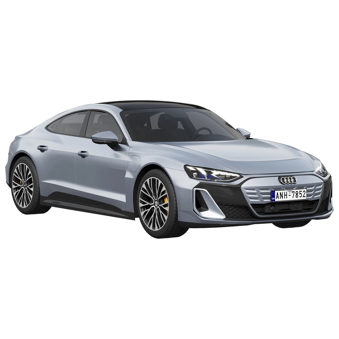 Audi S e-tron GT 2025 3D Model – High Poly Car Asset, FBX, PBR - View 3