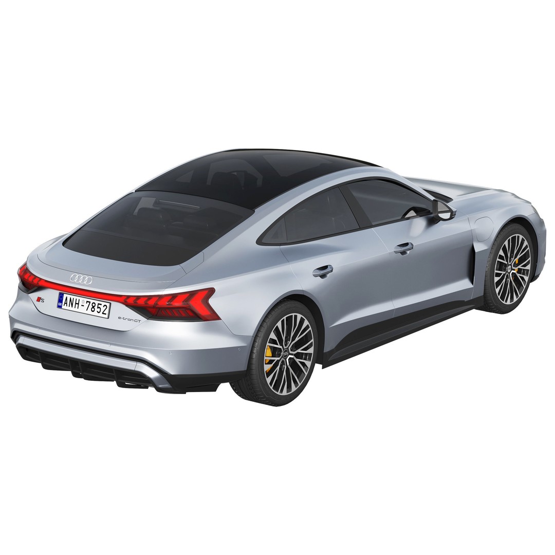 Audi S e-tron GT 2025 3D Model – High Poly Car Asset, FBX, PBR - View 6