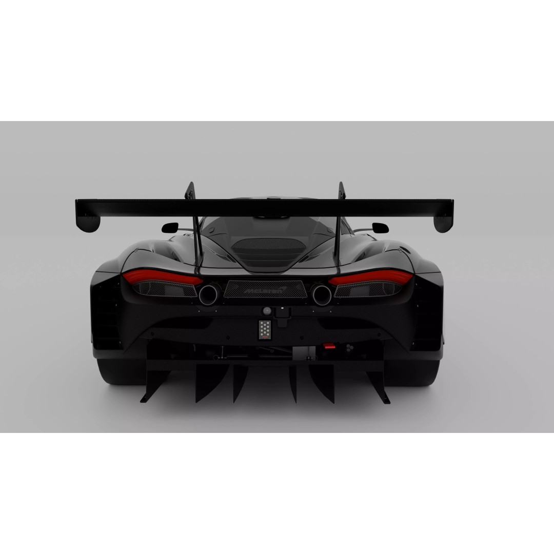 McLaren 720S GT3X 3D Model – High Poly Racing Car with PBR Textures, FBX/OBJ - View 11