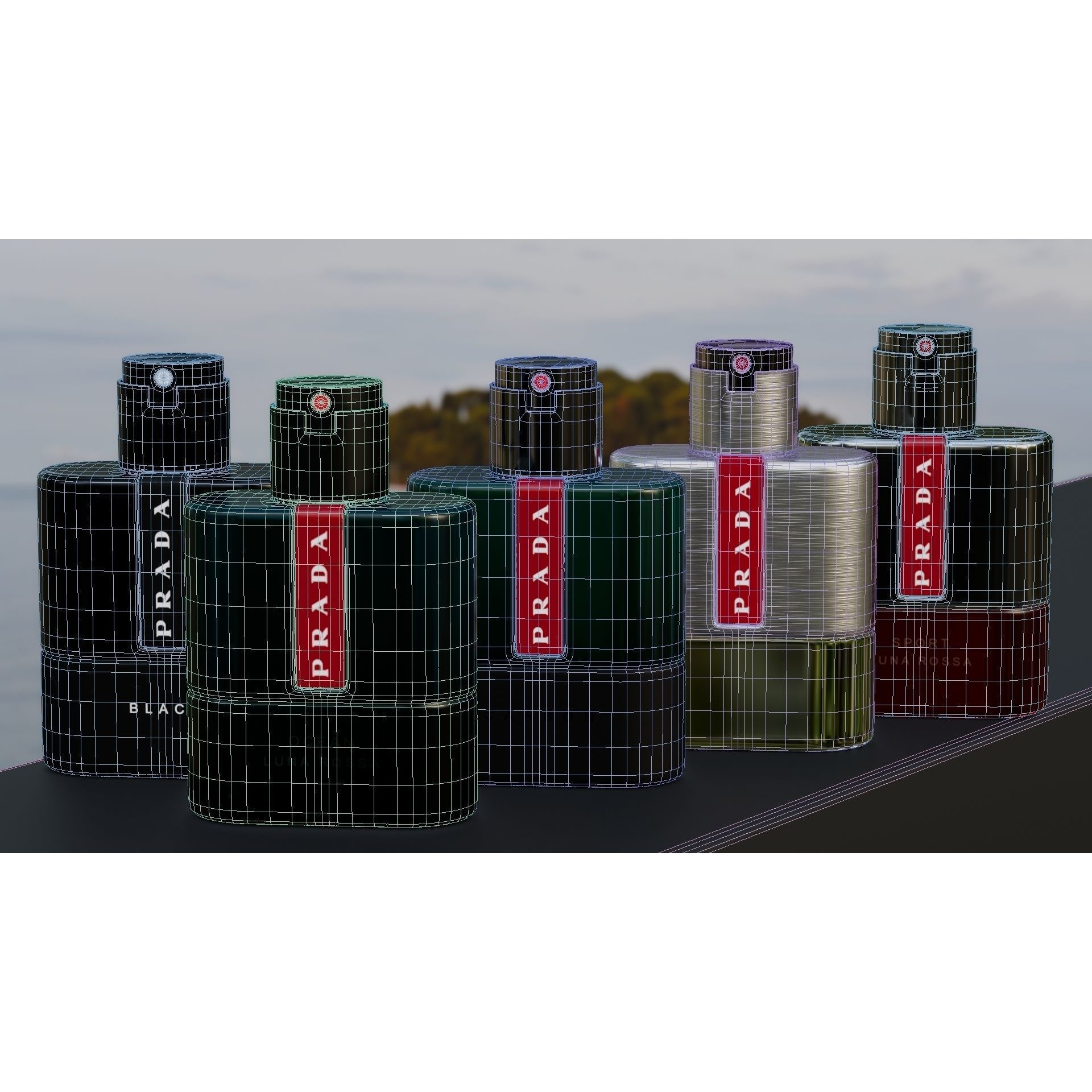 Prada Luna Rossa - Low-Poly Game-Ready 3D Model - View 19