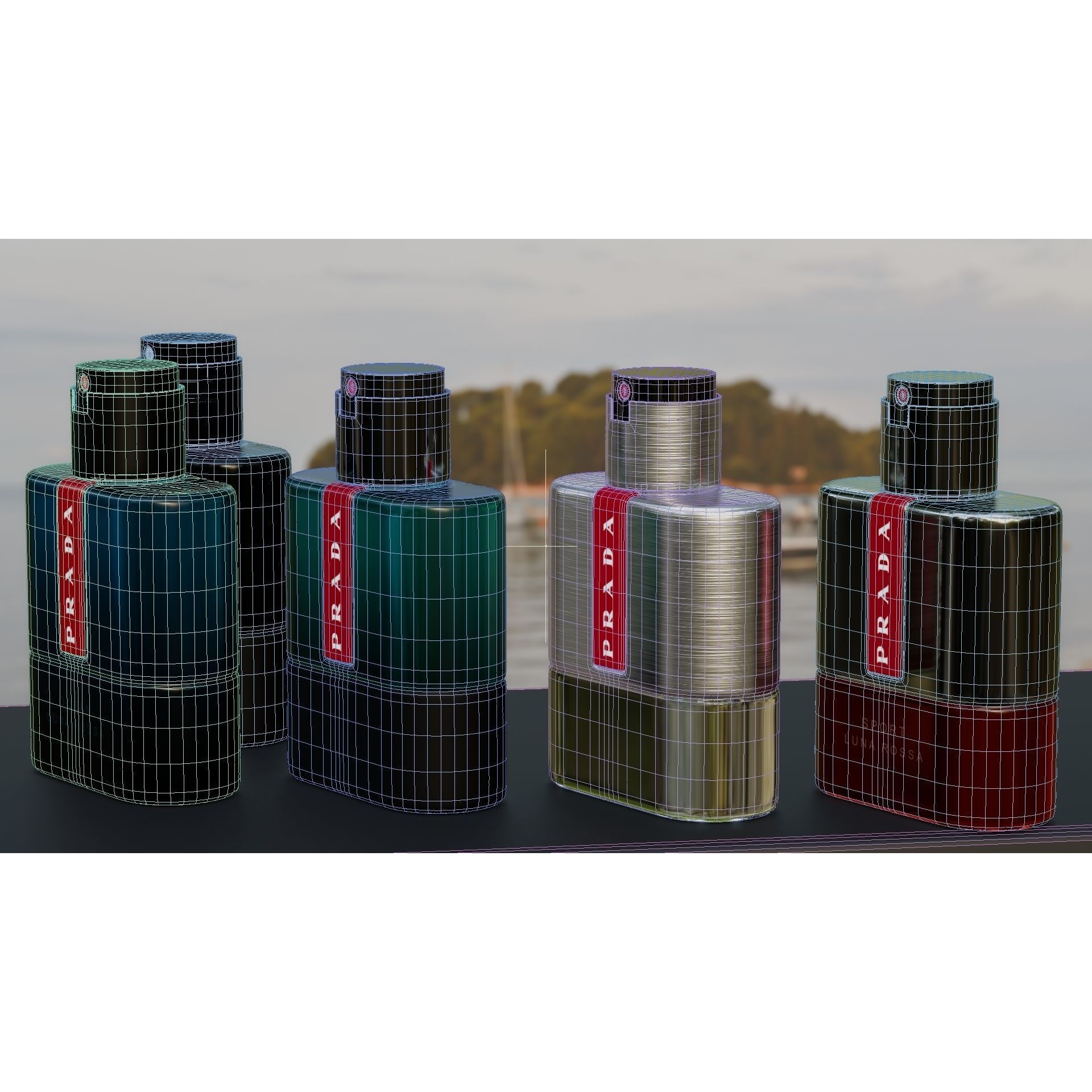 Prada Luna Rossa - Low-Poly Game-Ready 3D Model - View 20