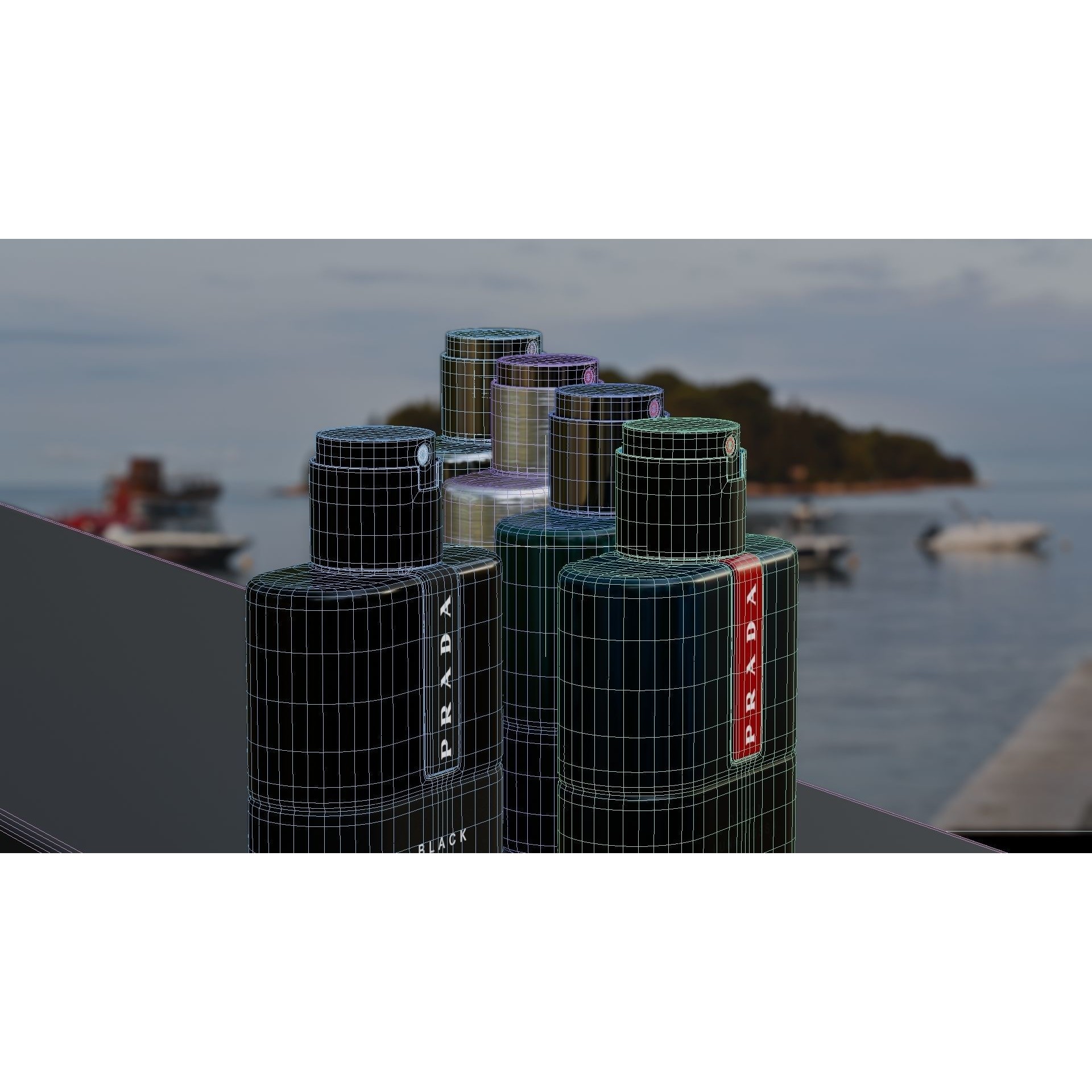 Prada Luna Rossa - Low-Poly Game-Ready 3D Model - View 21