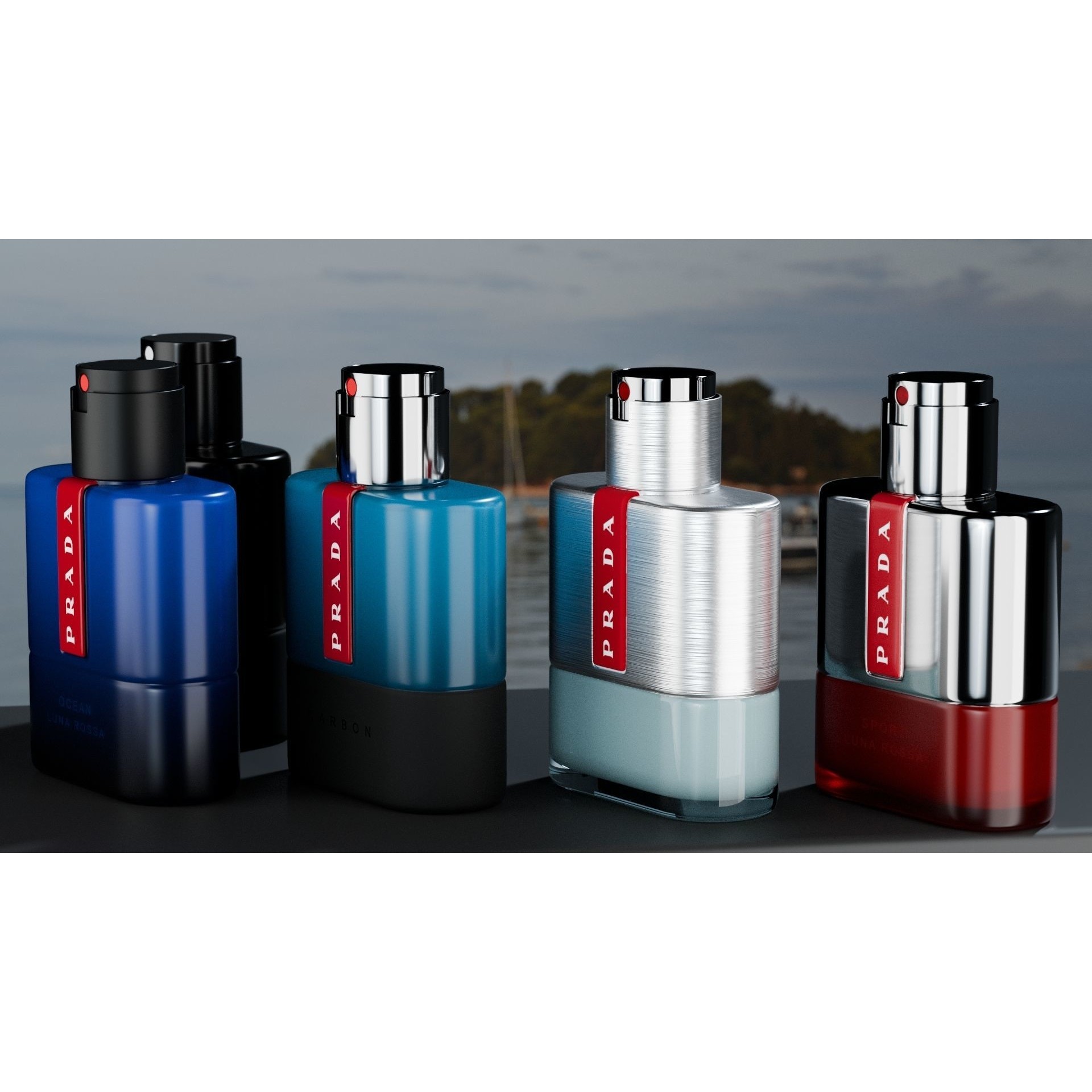 Prada Luna Rossa - Low-Poly Game-Ready 3D Model - View 3