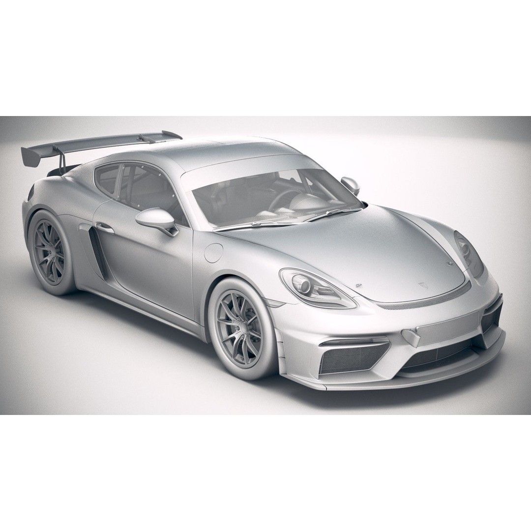 Porsche 718 Cayman GT4 Clubsport 2019 3D Model – High Poly Racing Asset, FBX - View 25