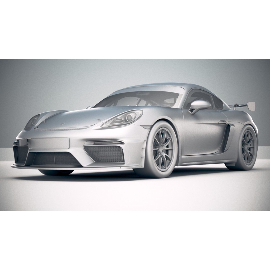 Porsche 718 Cayman GT4 Clubsport 2019 3D Model – High Poly Racing Asset, FBX - View 26