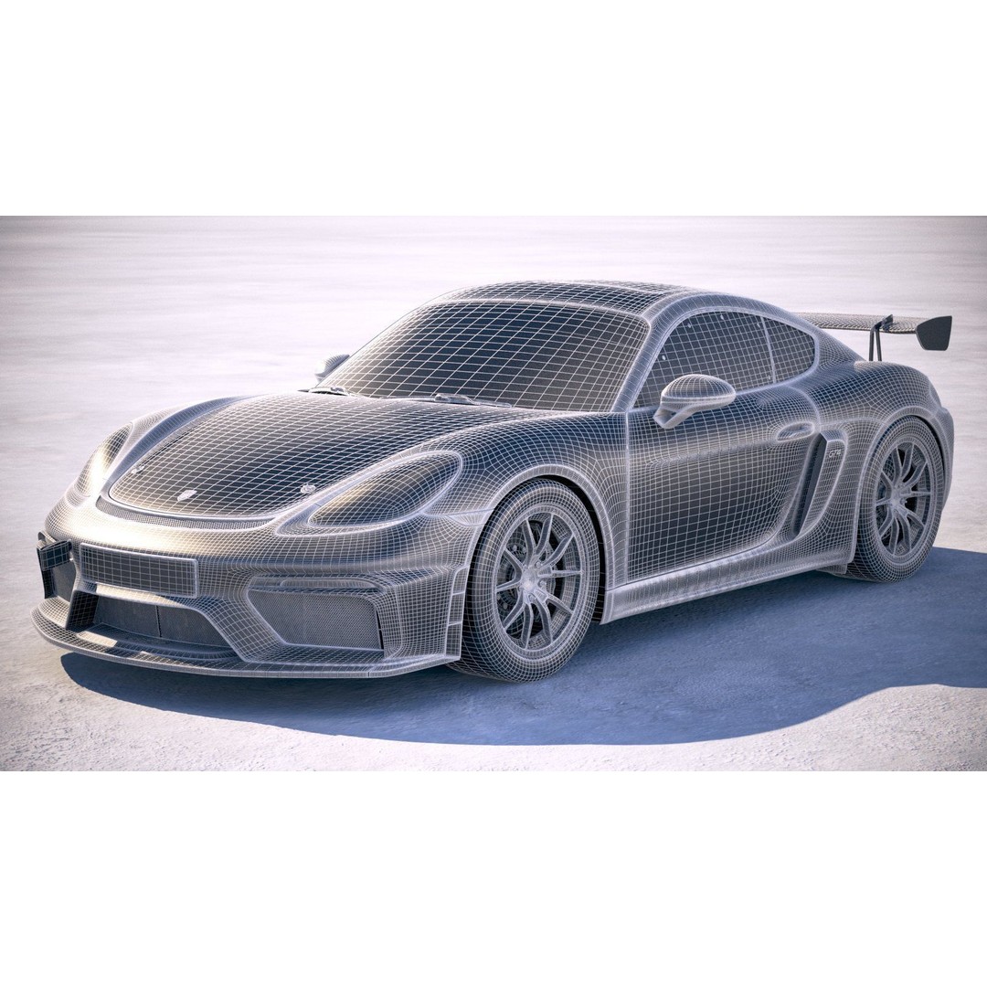 Porsche 718 Cayman GT4 Clubsport 2019 3D Model – High Poly Racing Asset, FBX - View 28