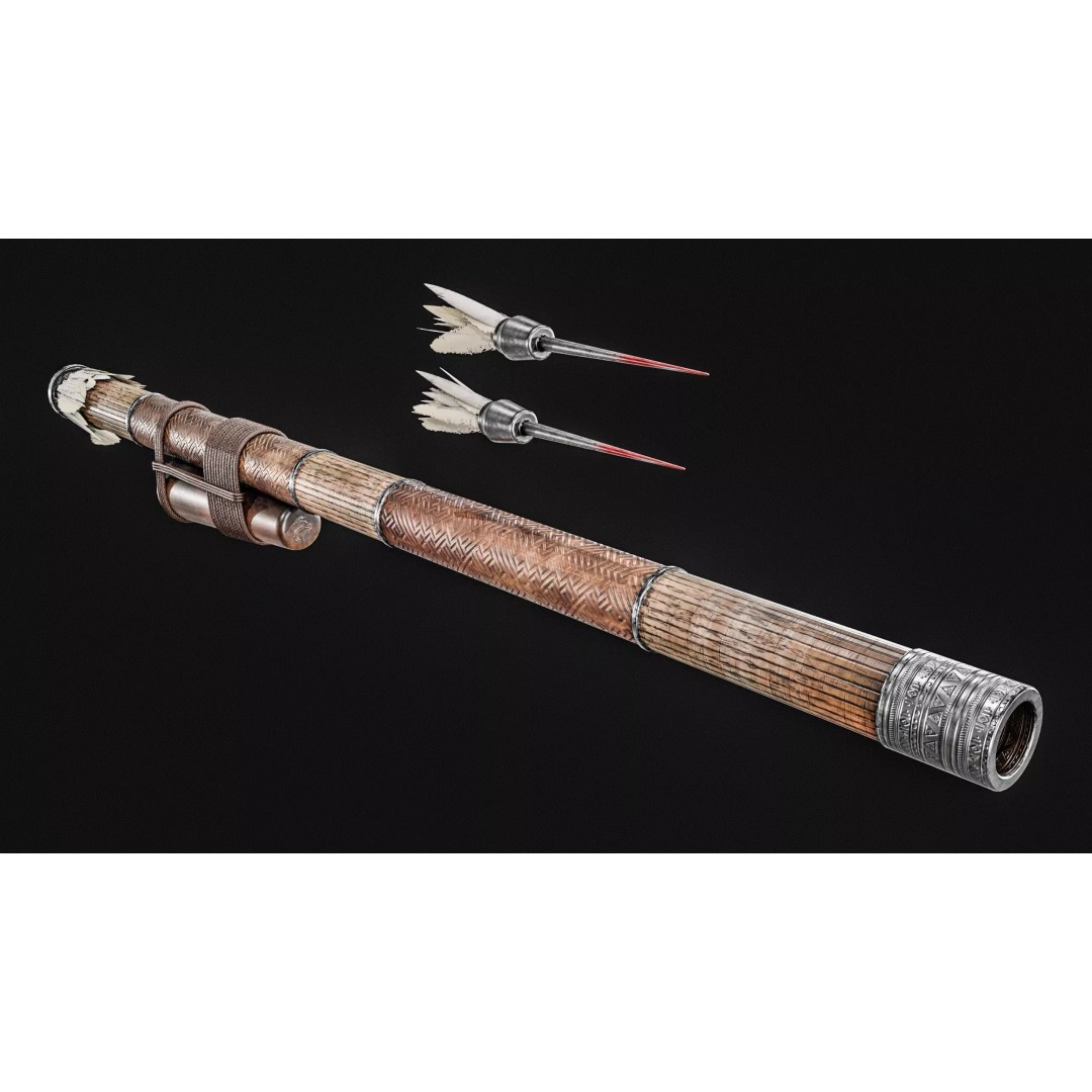 Darts Blow Gun 3D Model – Low Poly PBR Game Asset, FBX - View 17