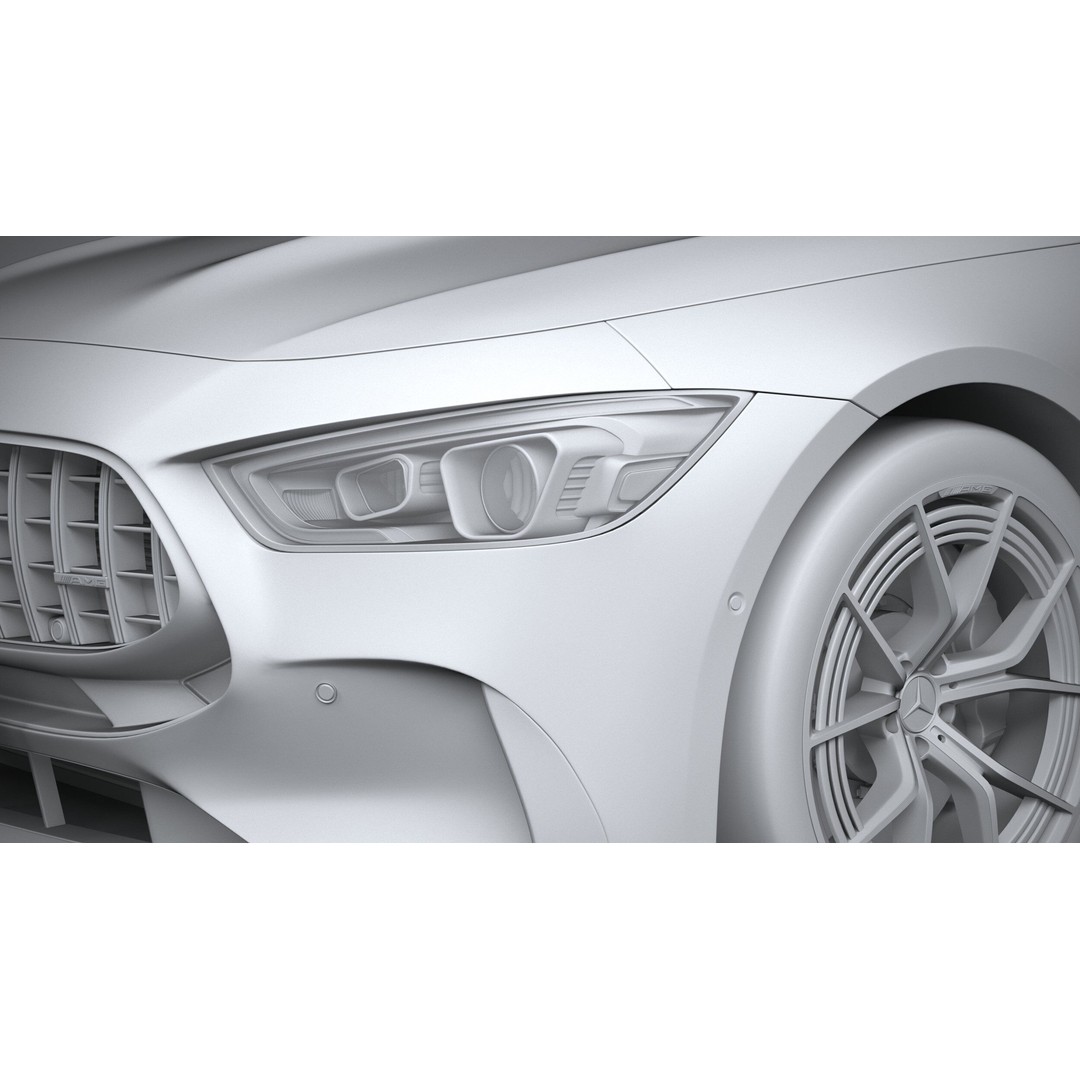 Mercedes-Benz AMG GT63 S E Performance 3D Model – High Poly Car Asset, FBX, OBJ - View 25