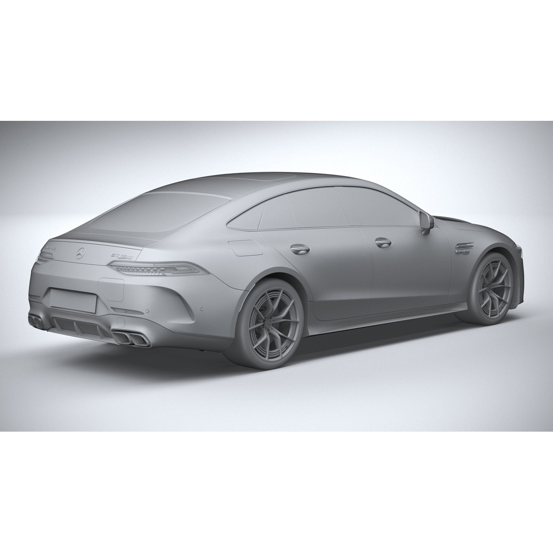 Mercedes-Benz AMG GT63 S E Performance 3D Model – High Poly Car Asset, FBX, OBJ - View 27