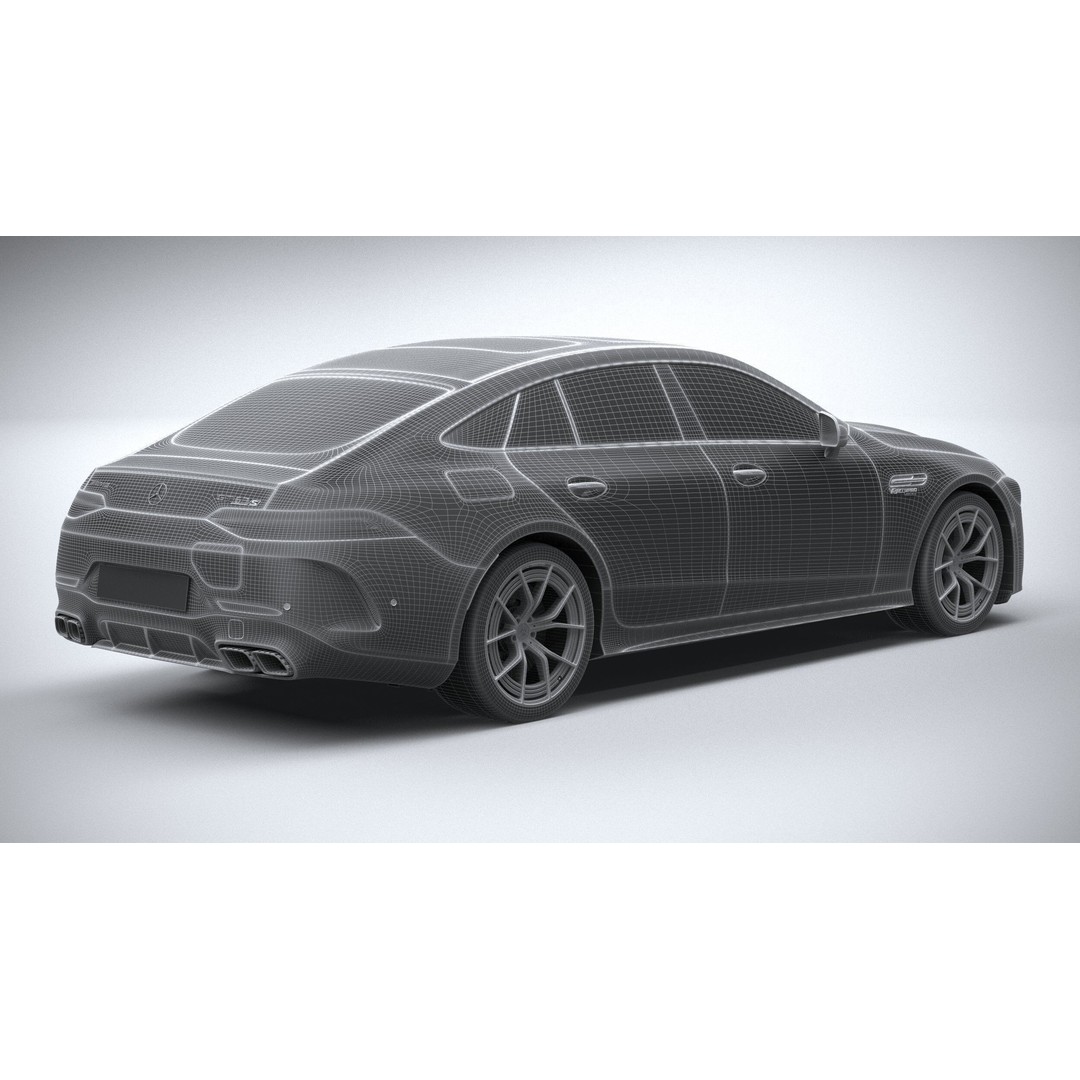 Mercedes-Benz AMG GT63 S E Performance 3D Model – High Poly Car Asset, FBX, OBJ - View 29