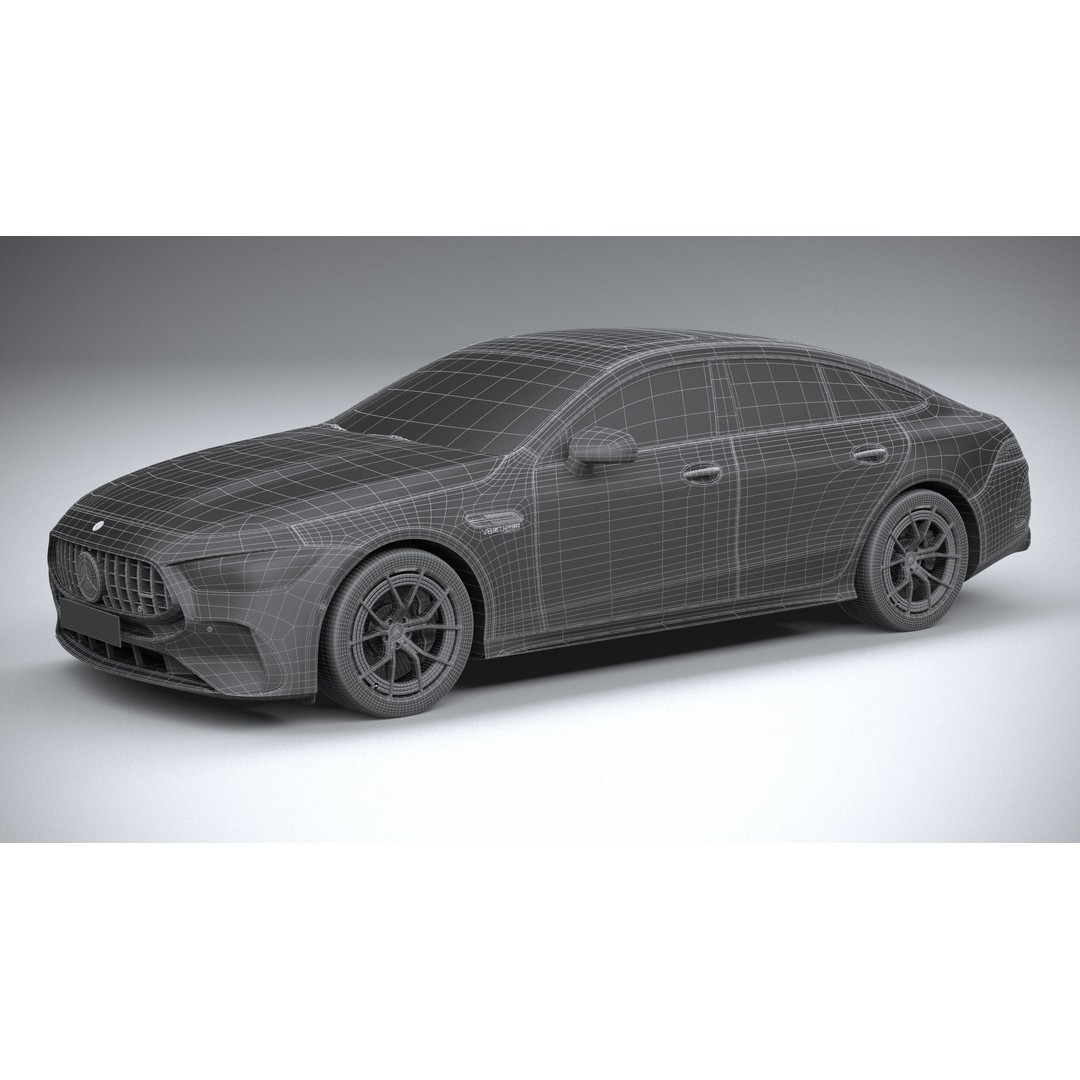 Mercedes-Benz AMG GT63 S E Performance 3D Model – High Poly Car Asset, FBX, OBJ - View 30