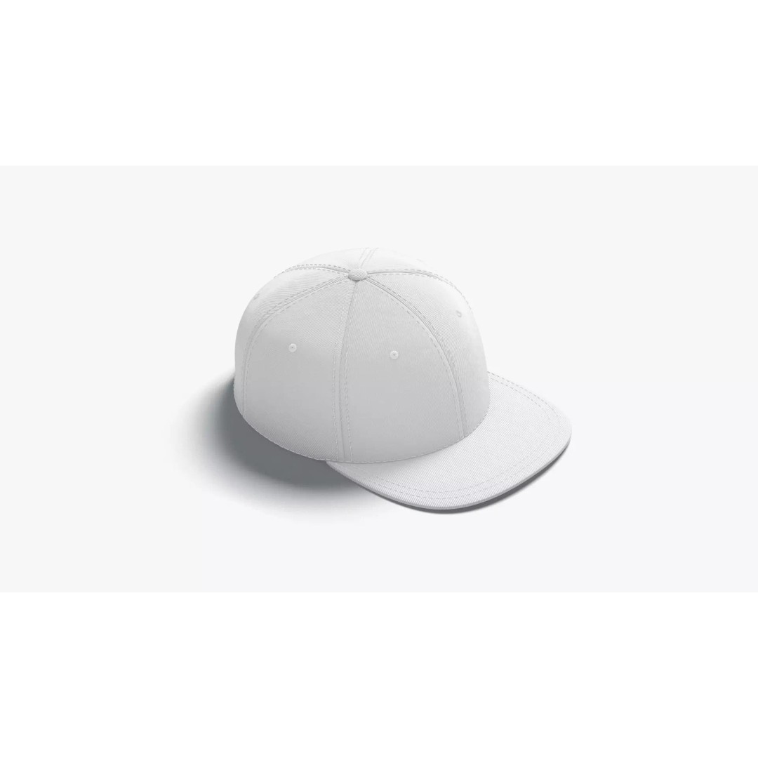 Snapback Cap 3D Model – Low Poly Headwear with PBR Textures, FBX, OBJ - View 2