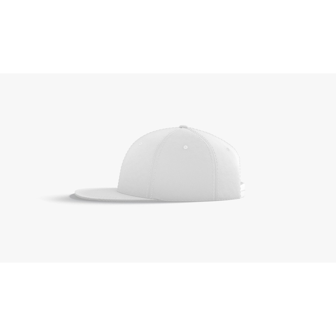 Snapback Cap 3D Model – Low Poly Headwear with PBR Textures, FBX, OBJ - View 6