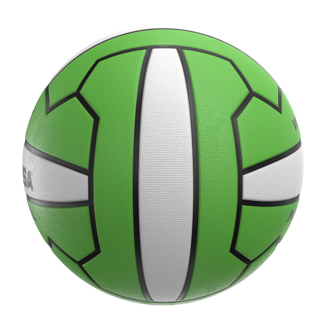 Mikasa Netball Ball 3D Model – High Poly PBR Asset, FBX, OBJ - View 23