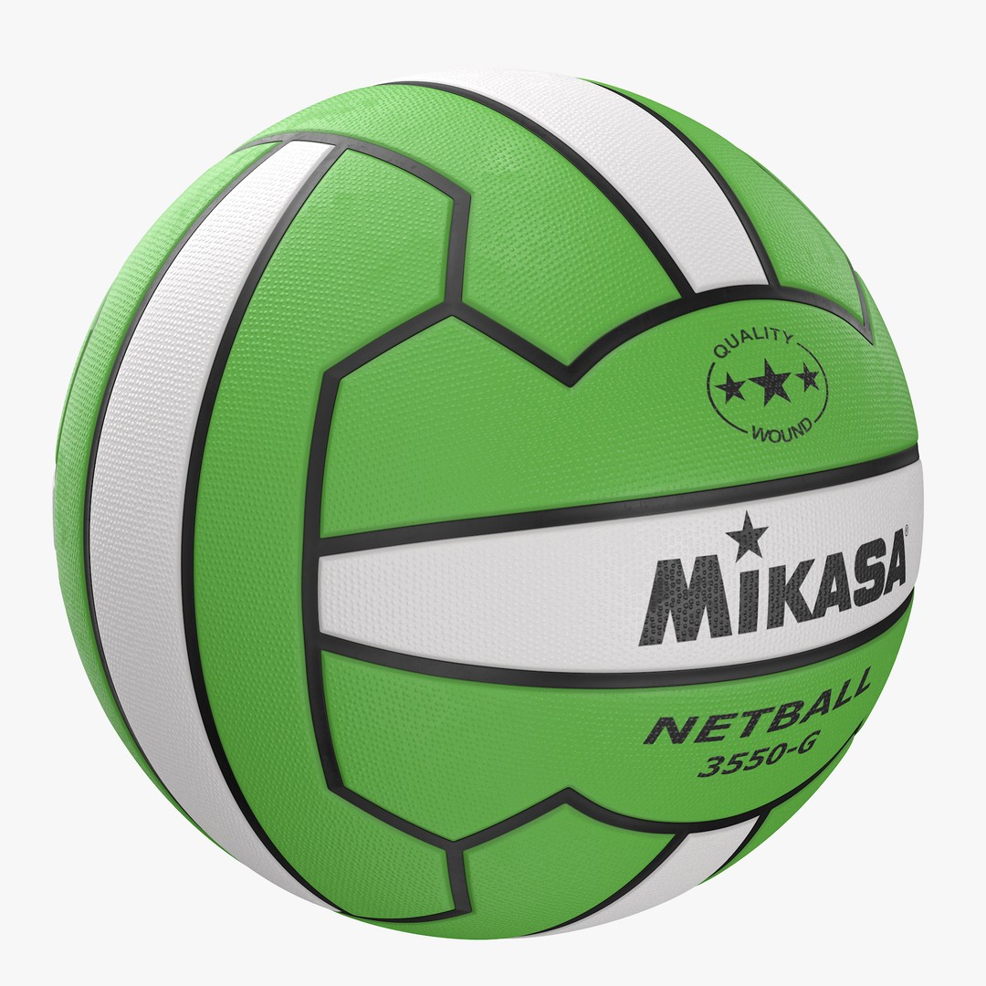 Mikasa Netball Ball 3D Model – High Poly PBR Asset, FBX, OBJ - View 3