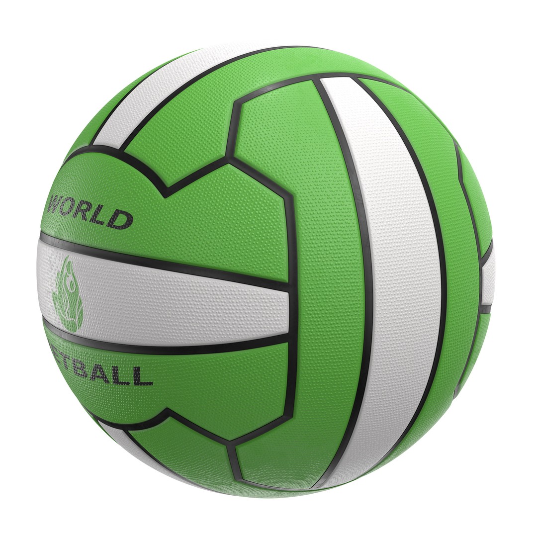 Mikasa Netball Ball 3D Model – High Poly PBR Asset, FBX, OBJ - View 36