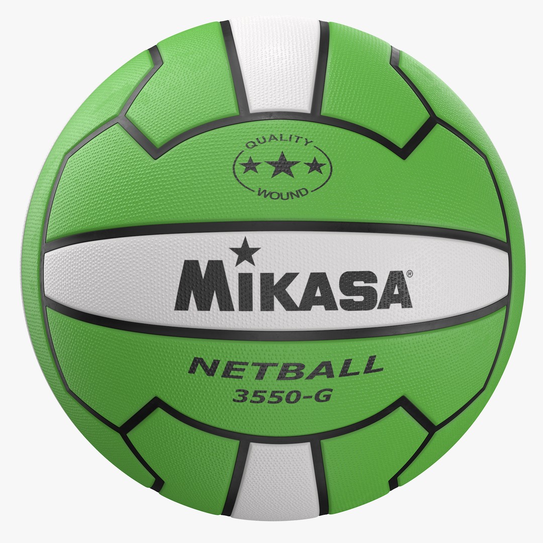 Mikasa Netball Ball 3D Model – High Poly PBR Asset, FBX, OBJ - View 4