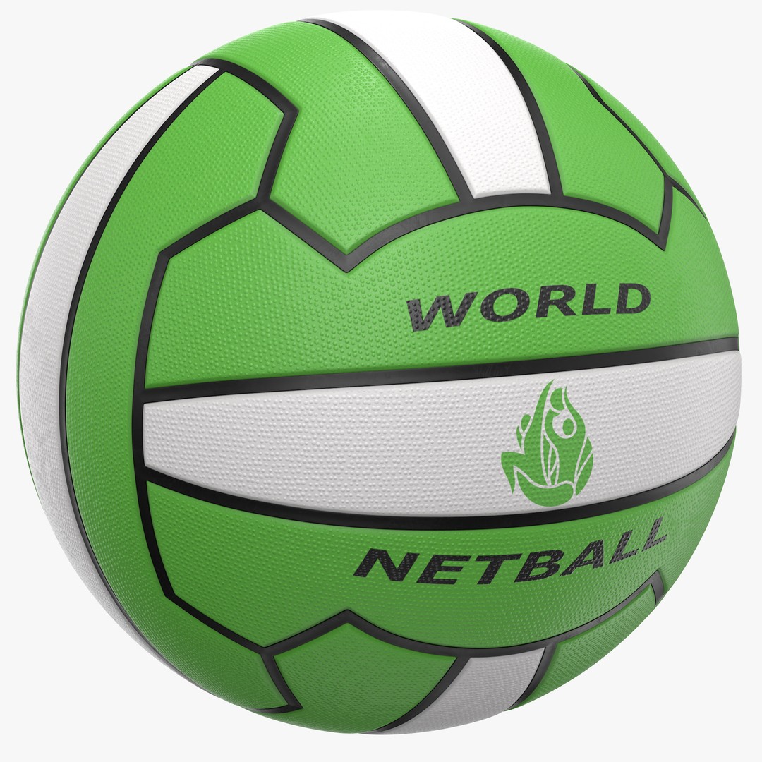 Mikasa Netball Ball 3D Model – High Poly PBR Asset, FBX, OBJ - View 6