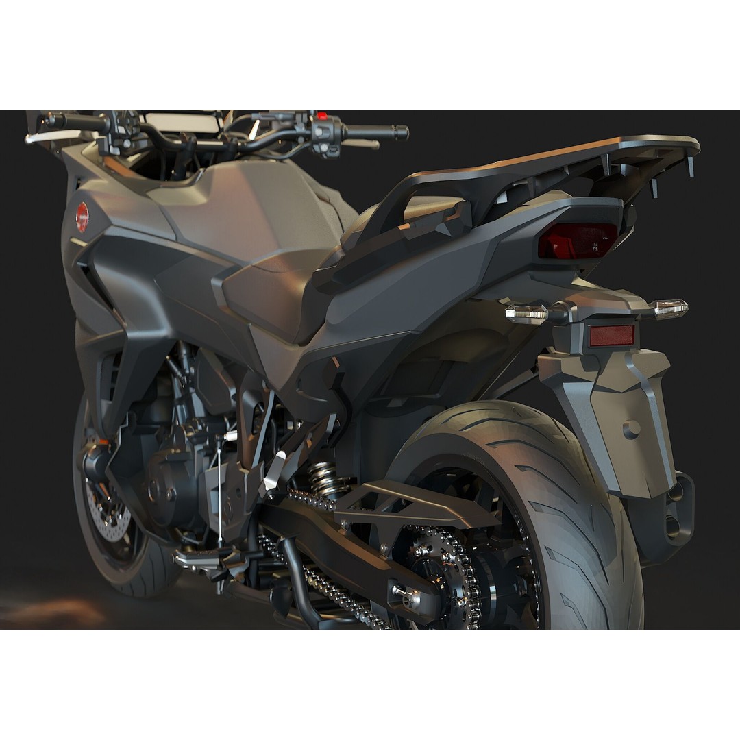 Honda NT 1100 2025 3D Model – Realistic Motorcycle Base Mesh