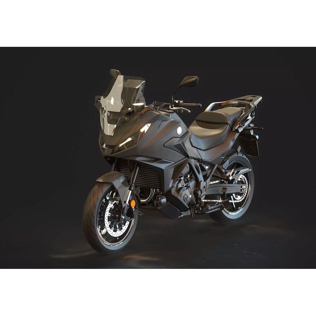 Honda NT 1100 2025 3D Model – Realistic Motorcycle Base Mesh - View 2