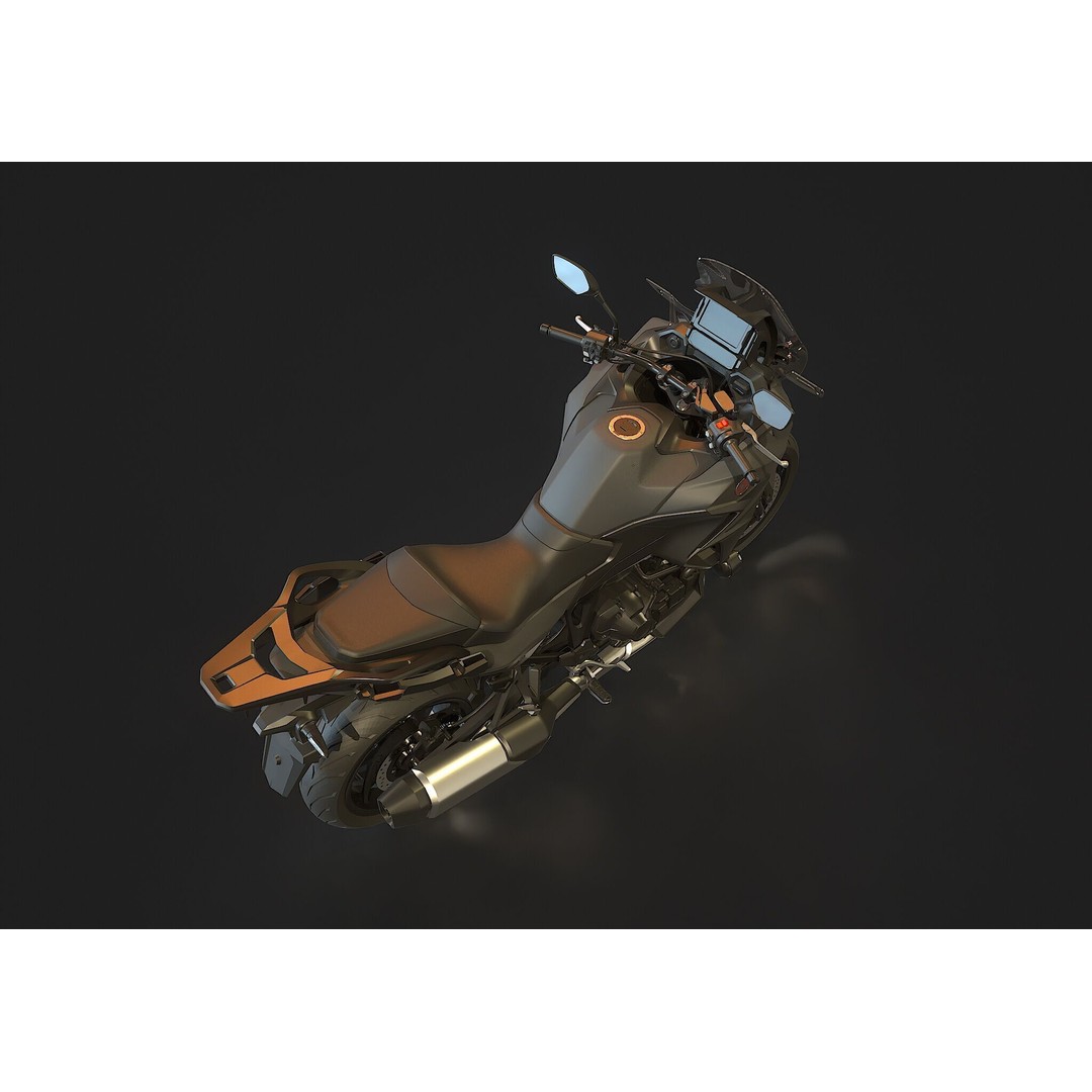 Honda NT 1100 2025 3D Model – Realistic Motorcycle Base Mesh - View 4