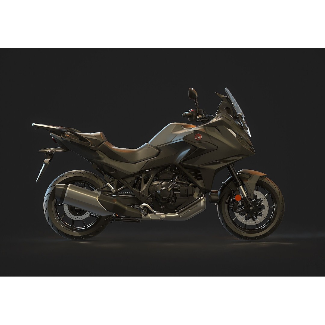 Honda NT 1100 2025 3D Model – Realistic Motorcycle Base Mesh - View 5